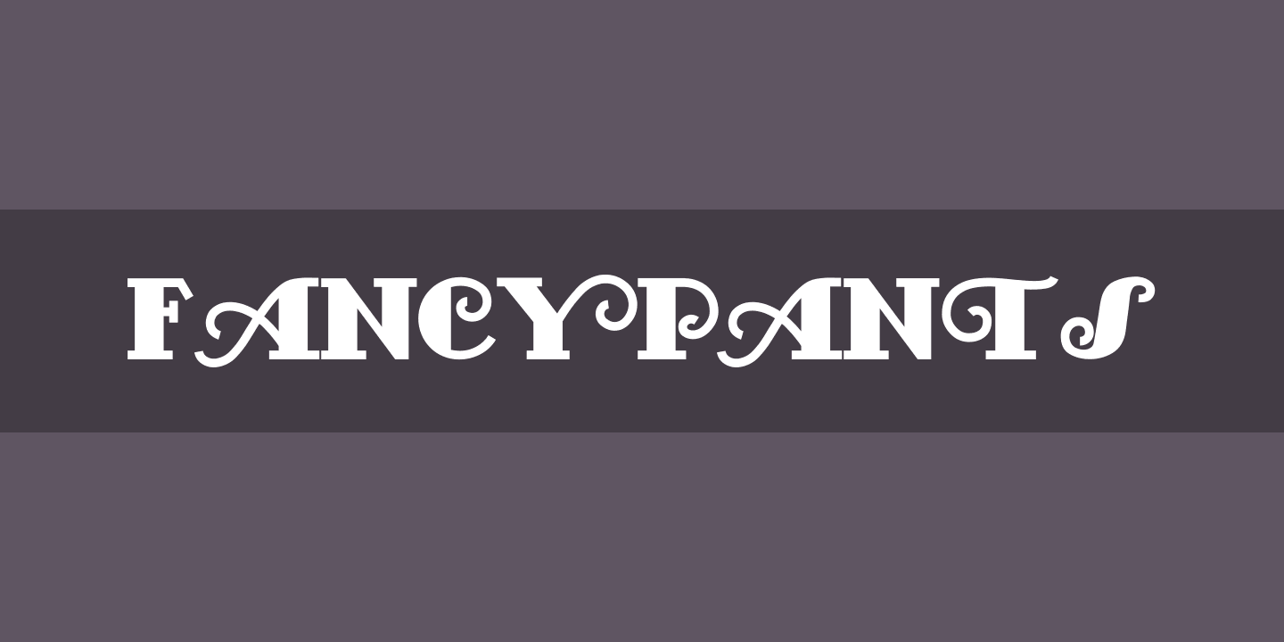 Beispiel einer FancyPants Regular-Schriftart